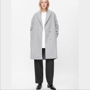 cos grey wool coat